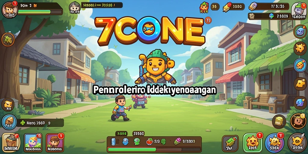 Tampilan gameplay 7CONE yang menarik dan mengasyikkan.