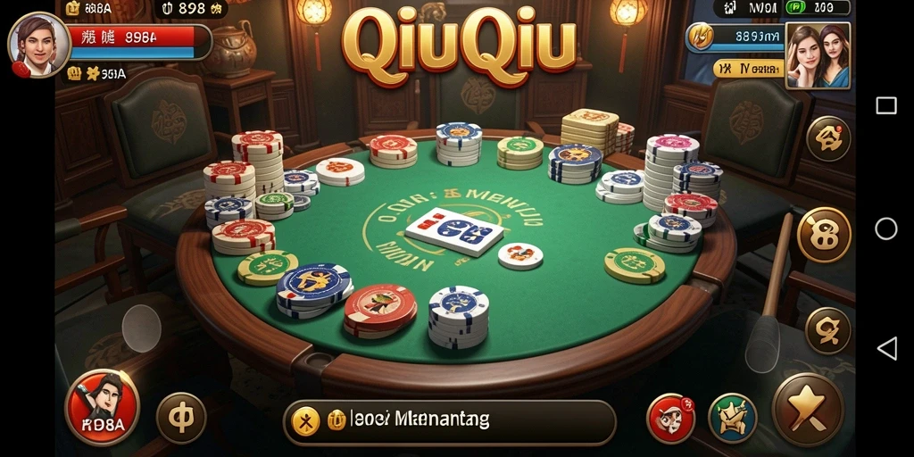 Screenshot gameplay QiuQiu yang menegangkan dan seru.