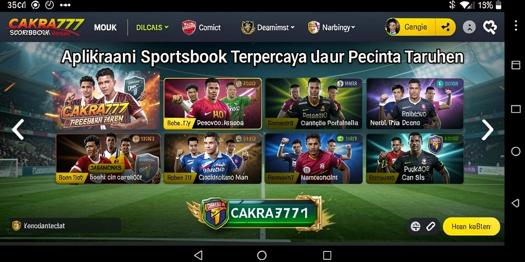 Tampilan permainan CAKRA777 yang menarik dan interaktif di layar Anda.