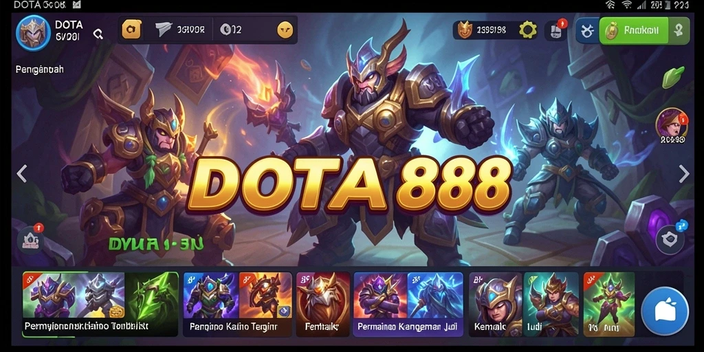 Tampilan gameplay DOTA88 dengan grafik yang menarik dan antarmuka yang ramah.