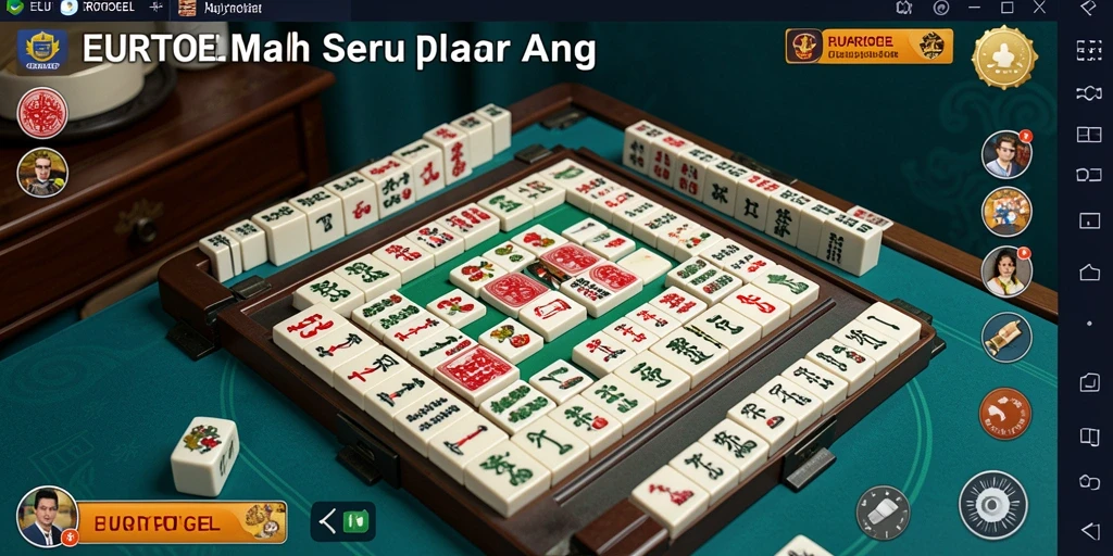 Tampilan gameplay menawan dari EUROTOGEL saat bermain Mahjong.