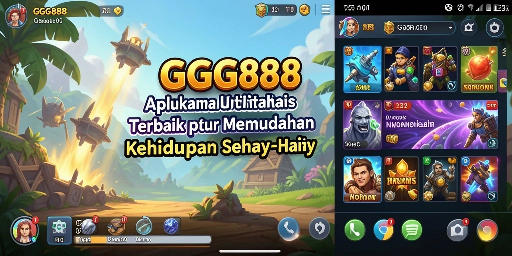 Tampilan antarmuka GGG888 yang sederhana dan intuitif untuk utilitas.
