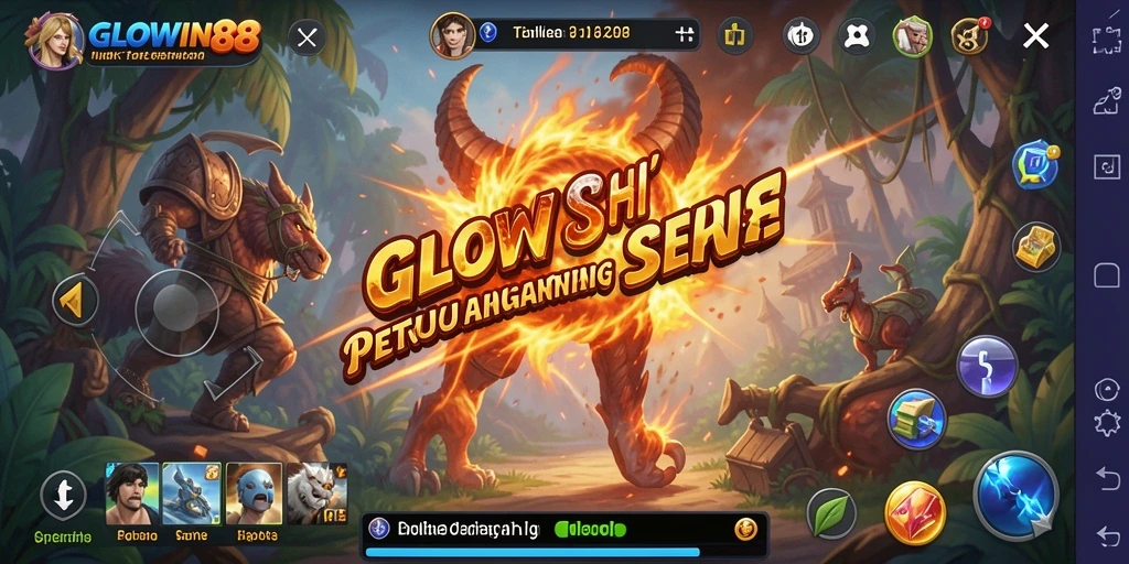 Tampilan gameplay GLOWIN88 yang menakjubkan dalam dunia petualangan.