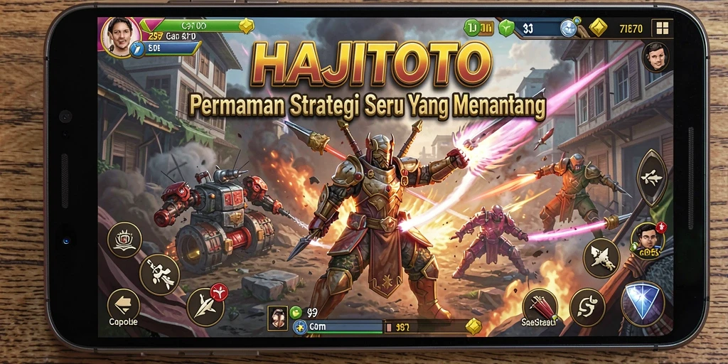 Tampilan gameplay HAJITOTO yang penuh aksi dan strategi.