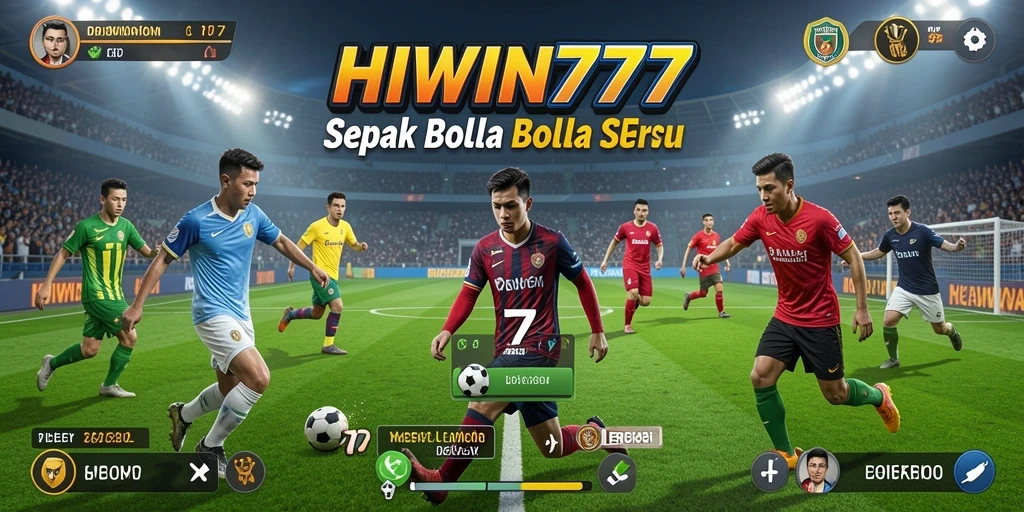 Tangkapan layar dari gameplay HIWIN777 yang mendebarkan dan penuh aksi sepak bola.