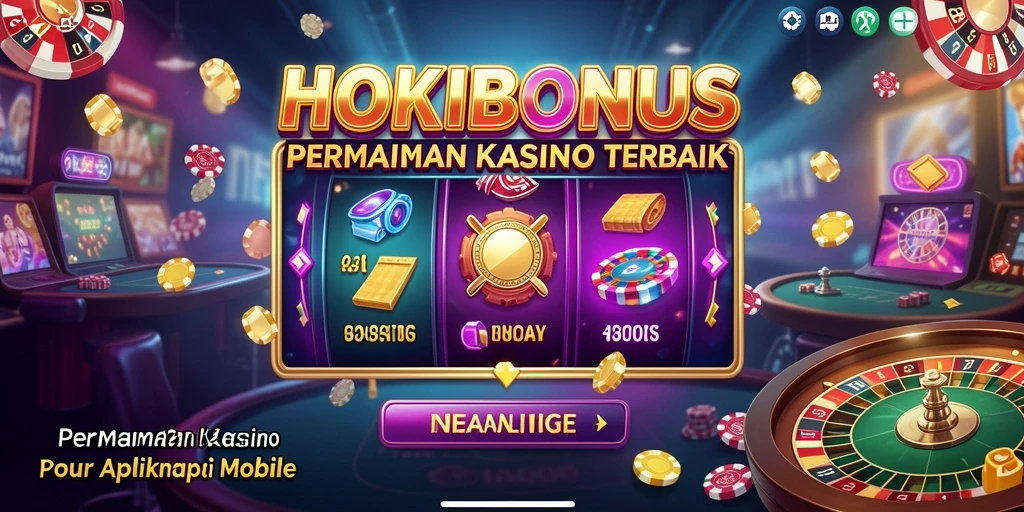 Gameplay mendebarkan di HOKIBONUS dengan berbagai permainan Kasino.