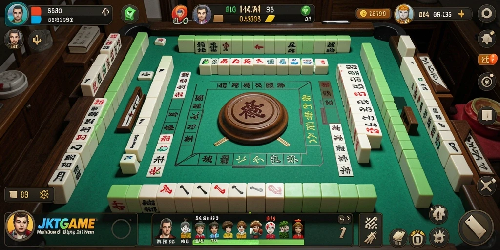 Screenshot menunjukkan gameplay Mahjong yang mendebarkan dan menarik.