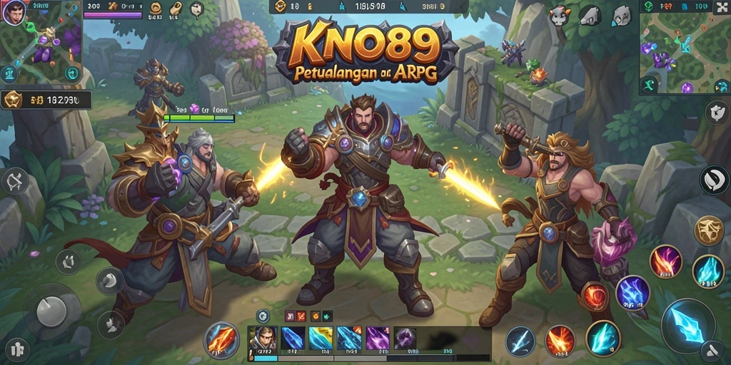 Tangkapan layar gameplay KNO89 yang menunjukkan aksi pertarungan seru.