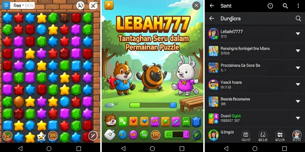 Tampilan gameplay LEBAH777 yang menantang dengan teka-teki menarik.