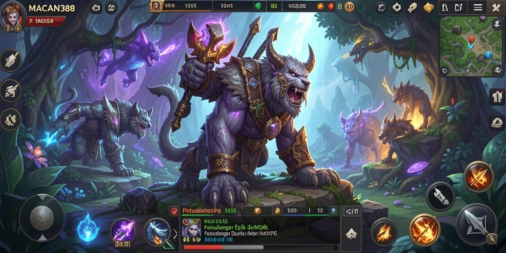 Screenshot gameplay <strong>MACAN388</strong> menampilkan aksi petualangan di dunia MMORPG yang menakjubkan.