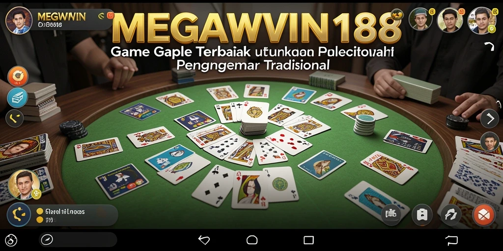 Screenshot Gameplay MEGAWIN188 yang menampilkan momen seru Gaple.