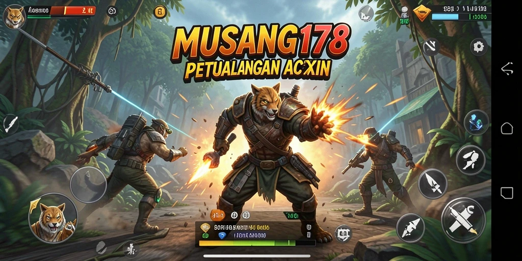 Screenshot gameplay yang menampilkan aksi seru dalam MUSANG178.