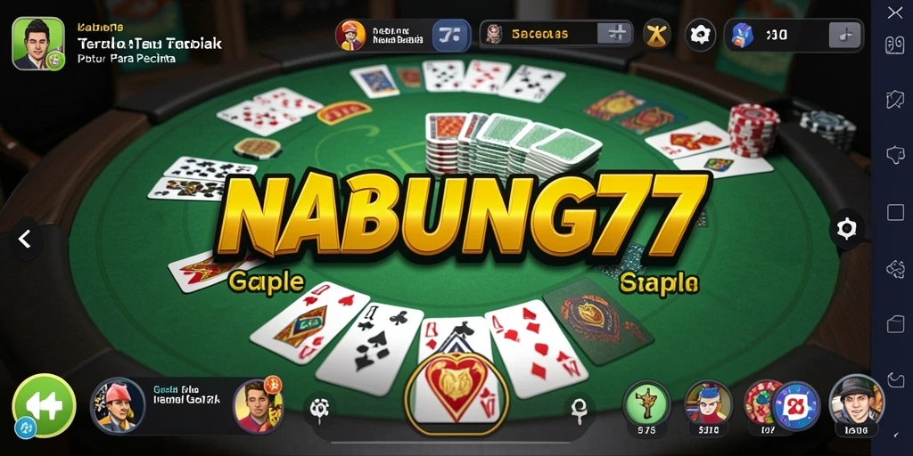 Tampilan gameplay Gaple yang menarik di NABUNG77.