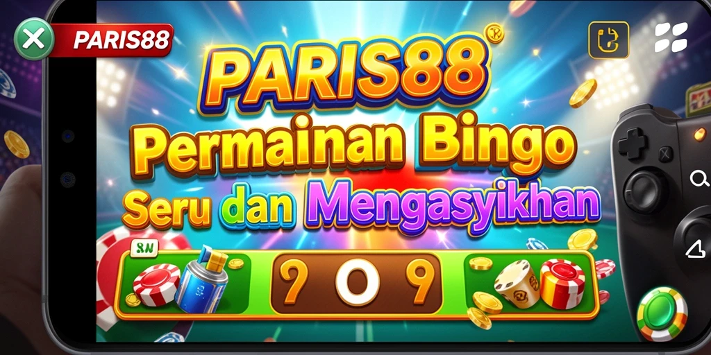 Tampilan gameplay utama di PARIS88 dengan tema Bingo menarik.