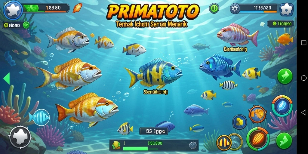 Tangkap ikan besar dalam gameplay PRIMATOTO yang seru.