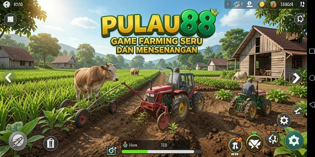 Gameplay seru saat bertani dalam PULAU88 dengan fitur interaktif.