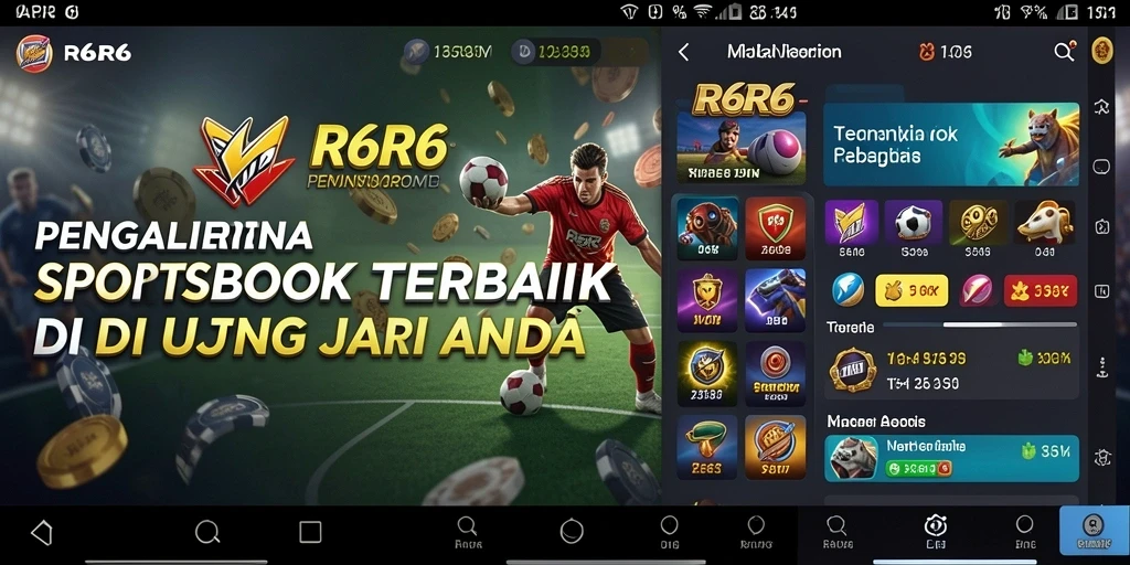 Tampilan gameplay R6R6 yang menarik dan informatif.