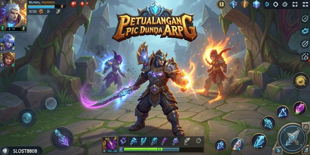 Tampilan menarik dari gameplay SLOST8808 dengan aksi pertarungan yang mendebarkan.