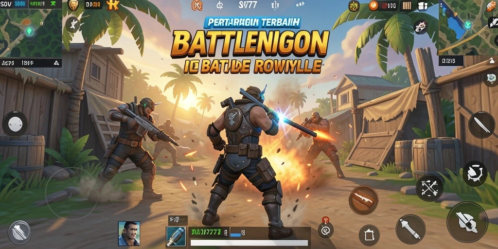 Gameplay seru dalam SOV777 dengan pertempuran intens Battle Royale.