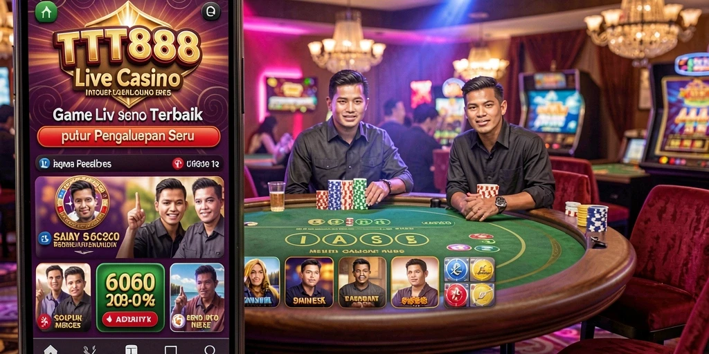 Tampilan gameplay Live Casino yang mengasyikkan dengan dealer nyata dan pemain lain.