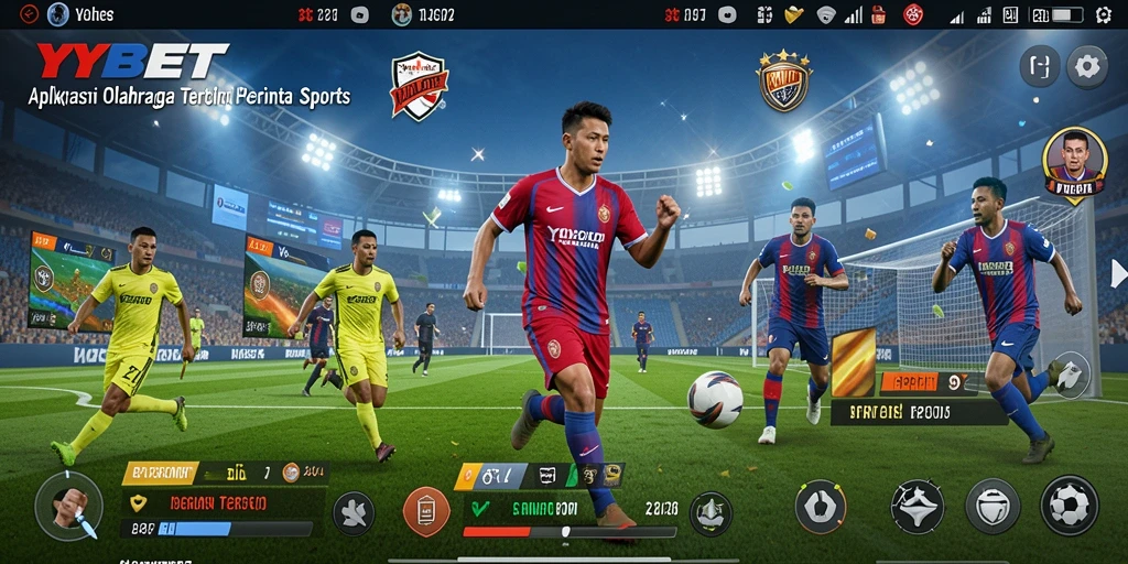 Screenshot YYBET menunjukkan gameplay kompetitif dalam olahraga.